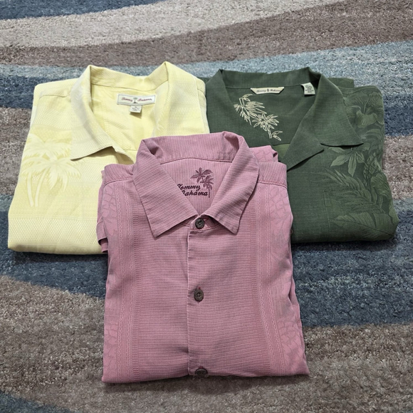 Tommy Bahama Silk Hawaiian 3 Shirt Bundle Men’s XL Floral - Picture 2 of 16